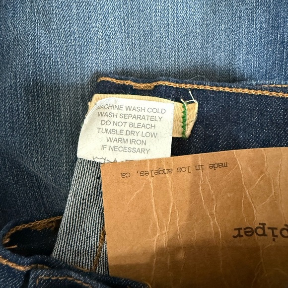 Piper’s Closet Bootcut Darkwash Jeans Juniors Sz 5 Made in USA Stretch NEW - Picture 9 of 15